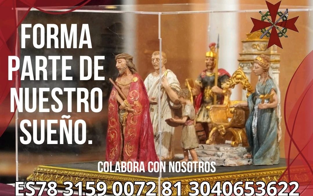 Maqueta ampliación del Paso ejercicio 2026/2027 a cargo de la prestigiosa escultora sevillana Lourdes Hernández Peña.
